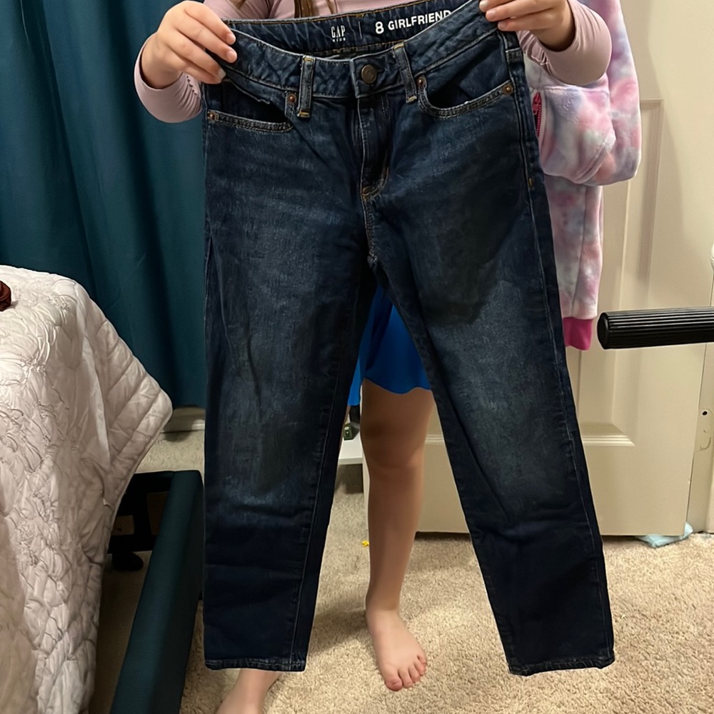 Gap girlfriend jeans. Size 8.